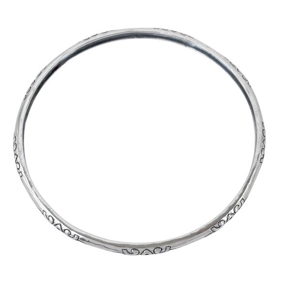 Silpada Hugs & Kisses XO Willow Bangle Bracelet | Sterling Silver 925 | 8" - Picture 4 of 10
